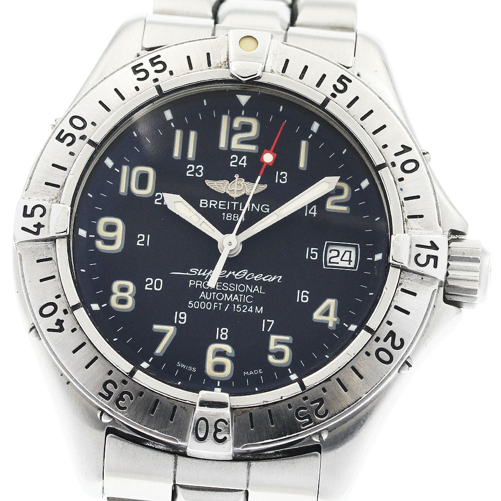BREITLING Super Ocean A17045 Date black Dial Automatic Men's Watch_922329