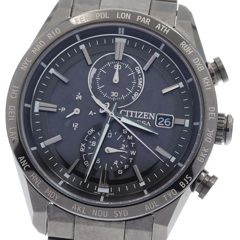 CITIZEN Atessa AT8287-62E Eco Drive Solar Powered Radio Men's Watch_922370
