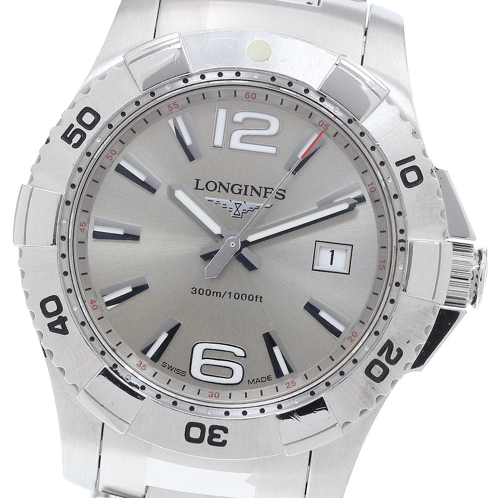 LONGINES Hydro Conquest L3.647.4 Date Silver Dial Quartz Men's Watch_922374