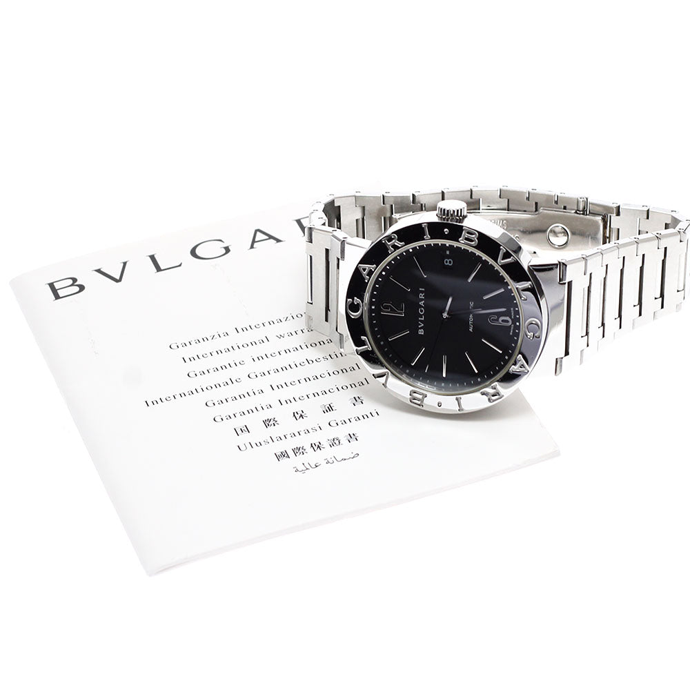 BVLGARI BVLGARIBVLGARI BB38SS Date black Dial Automatic Men's Watch_922380