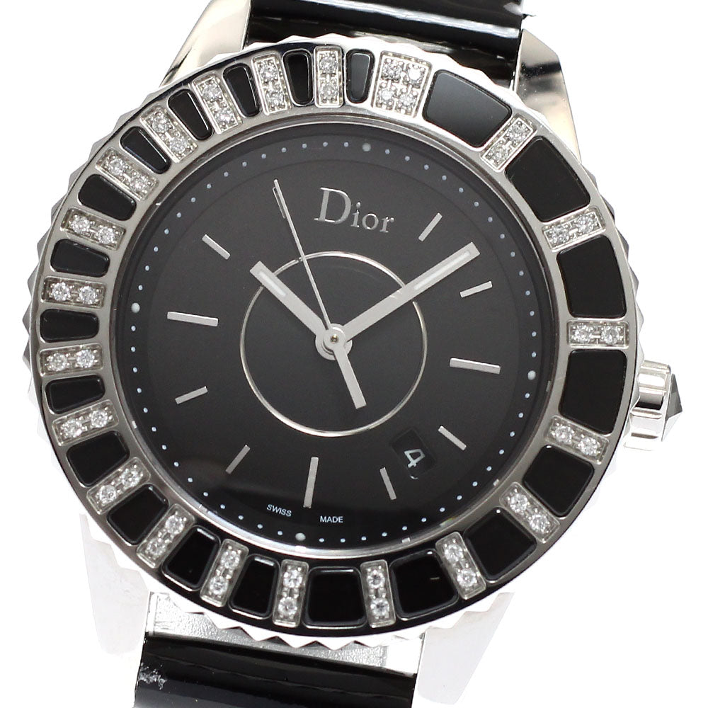 Dior crystal CD113115-V Diamond black Dial Quartz Ladies Watch_922407