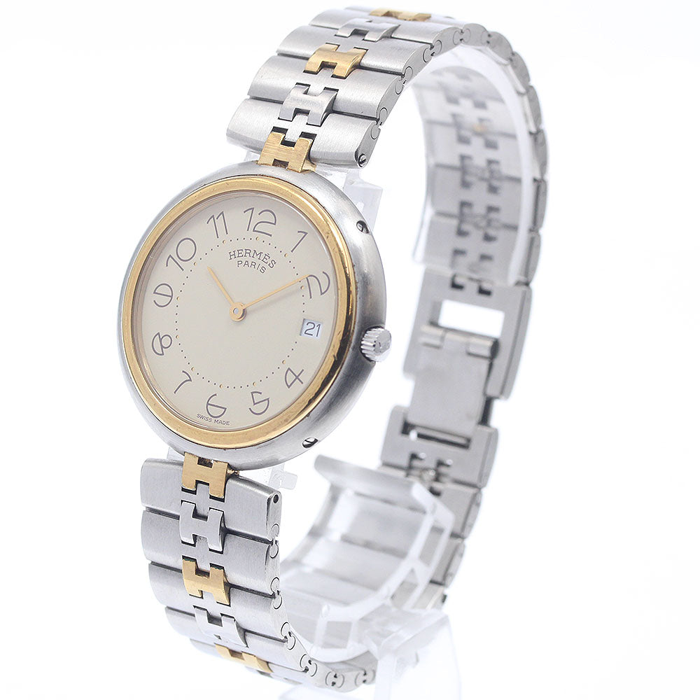 HERMES Profile Date Beige Dial Quartz Men's Watch_922408