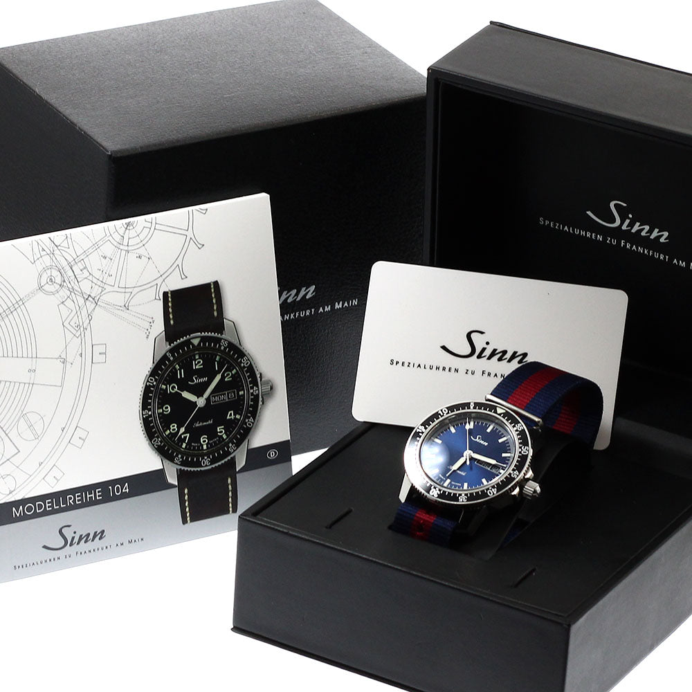 Sinn 104 104.ST.SA.IB Day date blue Dial Automatic Men's Watch_922419