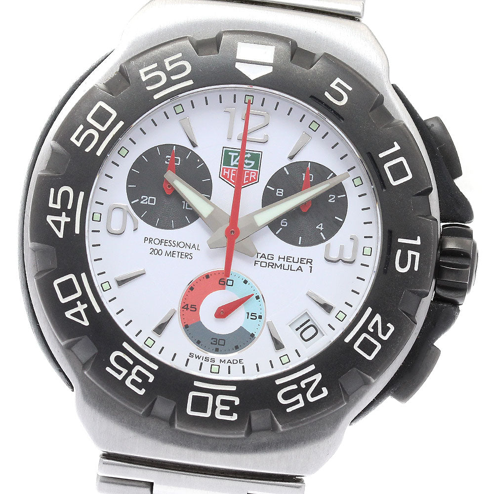 TAG HEUER Formula 1 CAC1111 Chronograph Date white Dial Quartz Men's_922422