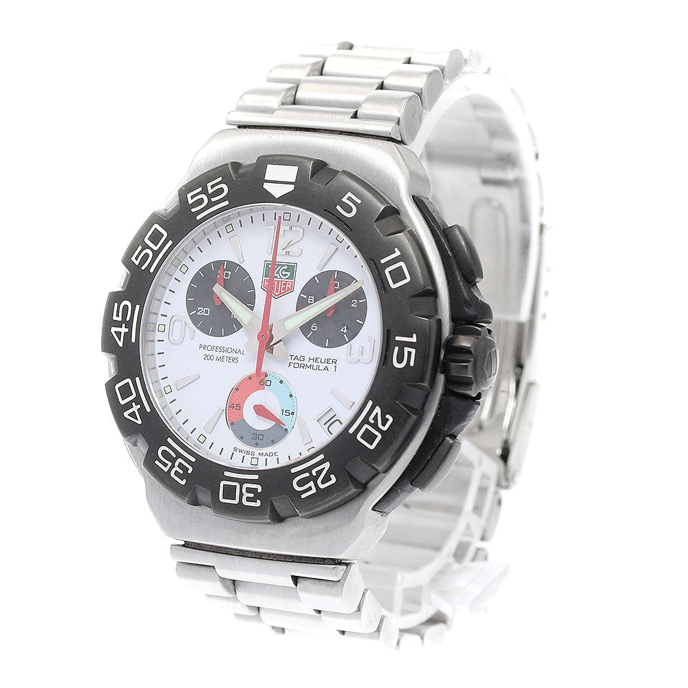 TAG HEUER Formula 1 CAC1111 Chronograph Date white Dial Quartz Men's_922422