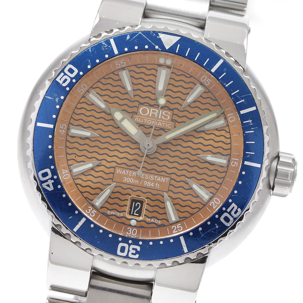 ORIS Divers 7533P Date Orange Dial Automatic Men's Watch_922423