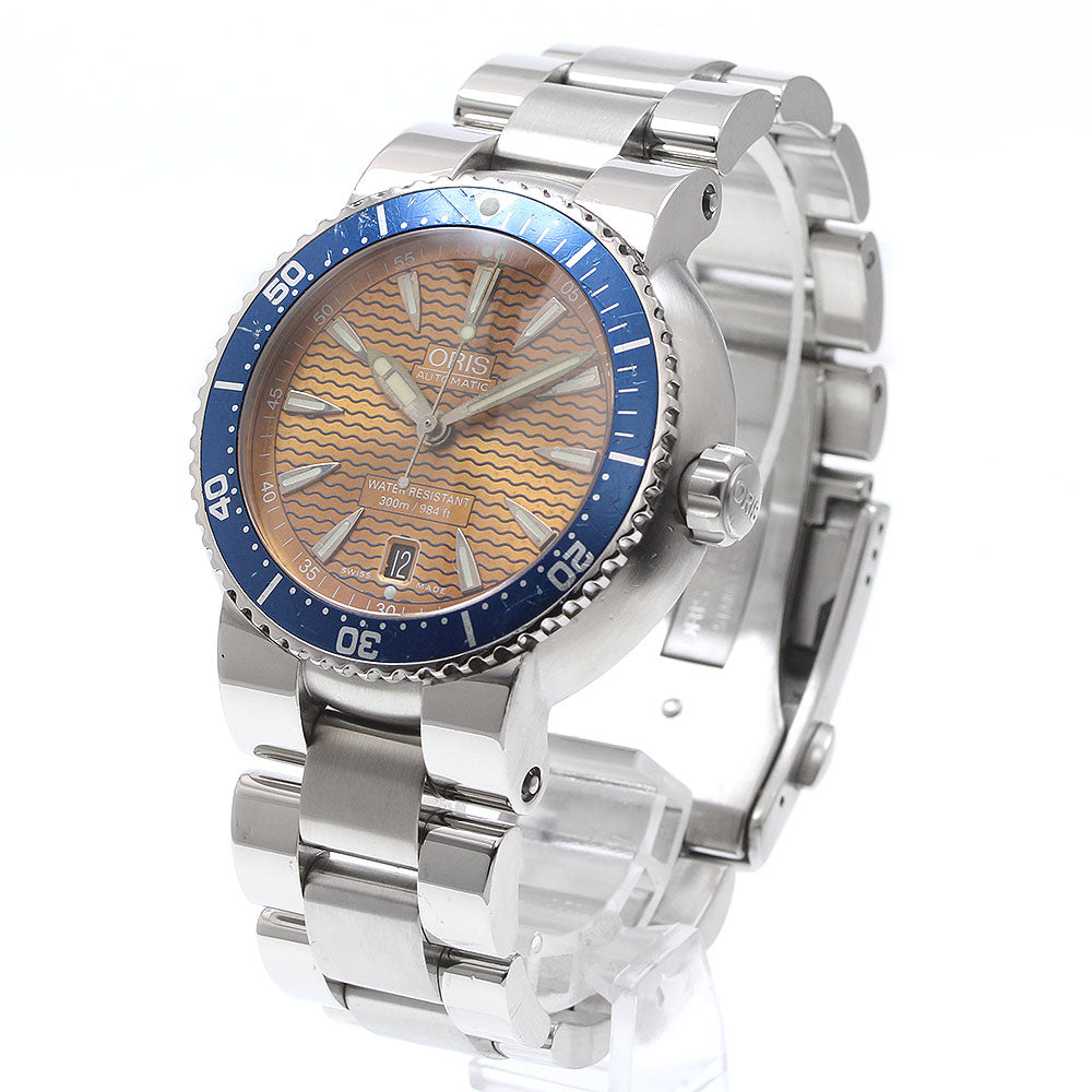 ORIS Divers 7533P Date Orange Dial Automatic Men's Watch_922423