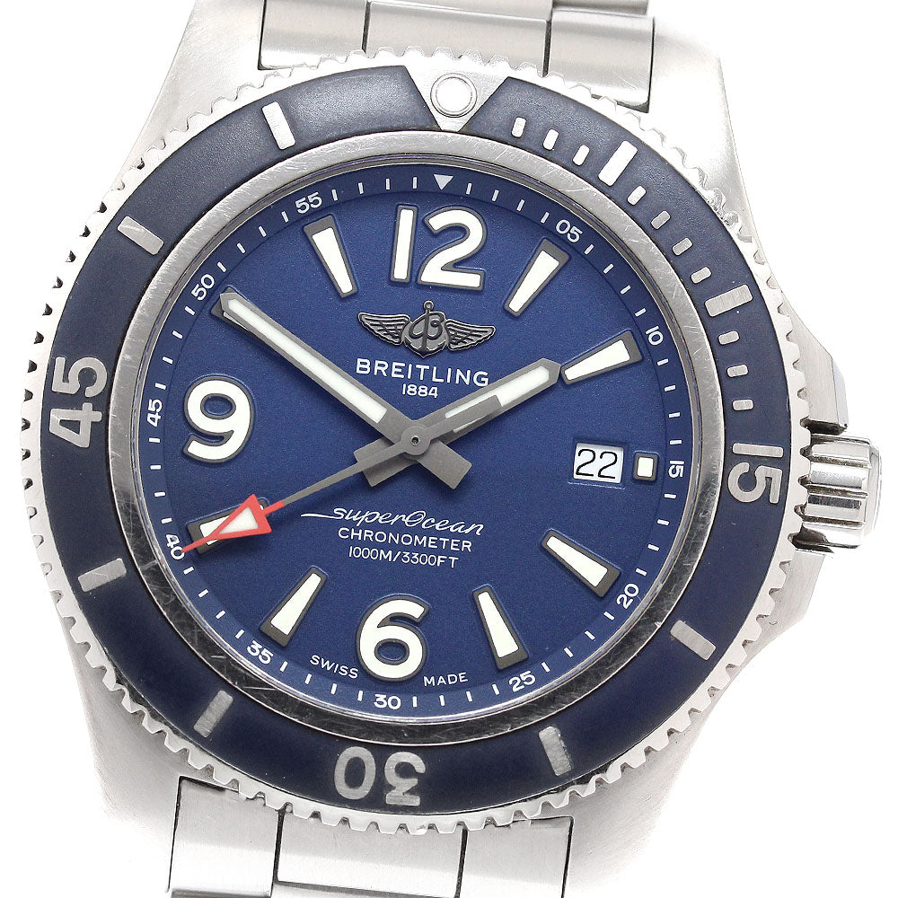 BREITLING Super Ocean 44 A17367 Date blue Dial Automatic Men's Watch_922430