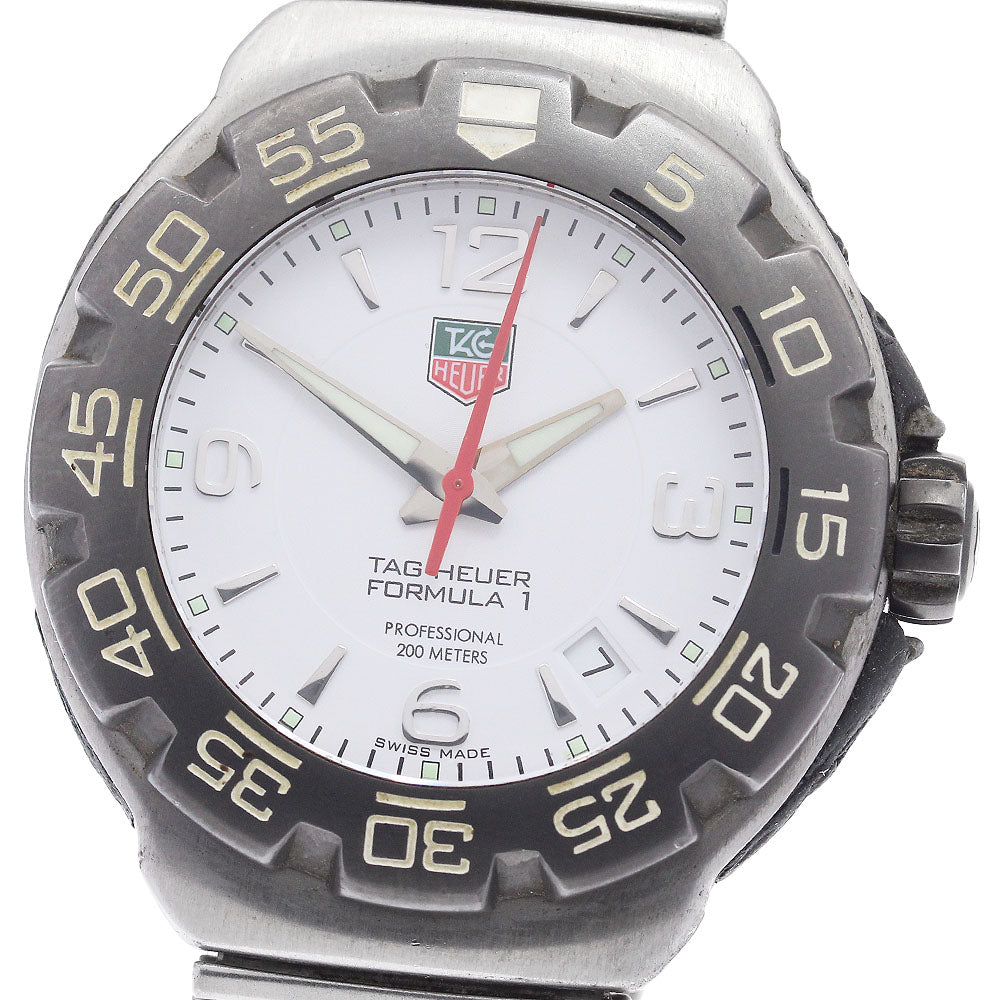 TAG HEUER Formula 1 WAC1111.BA0850 Date white Dial Quartz Men's Watch_922434