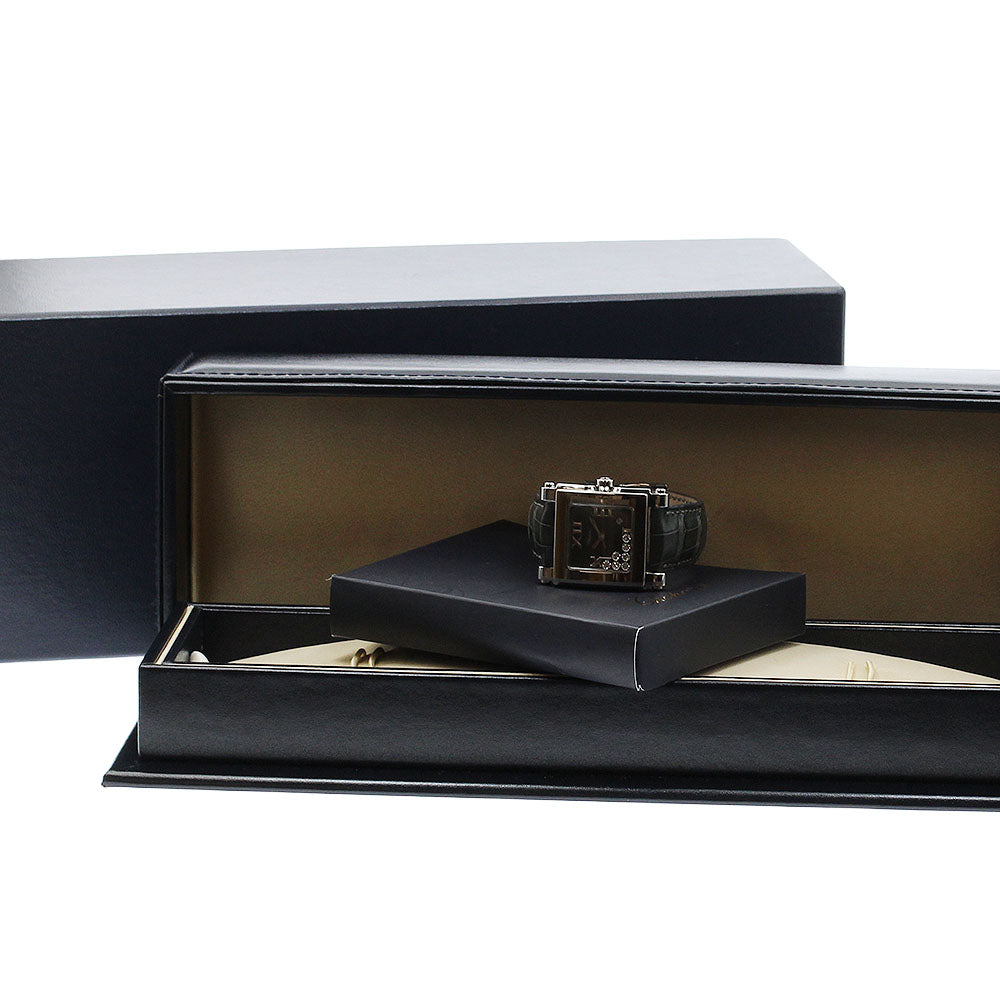 Chopard Happy sports 278495 Square 7P Diamond black Dial Quartz Ladies Watch_922440