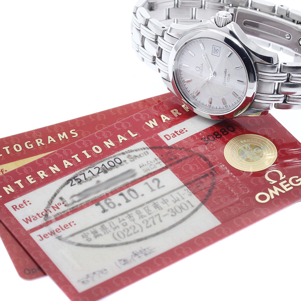 OMEGA Seamaster120M 2571.21 Date white Dial Quartz Ladies Watch_922451