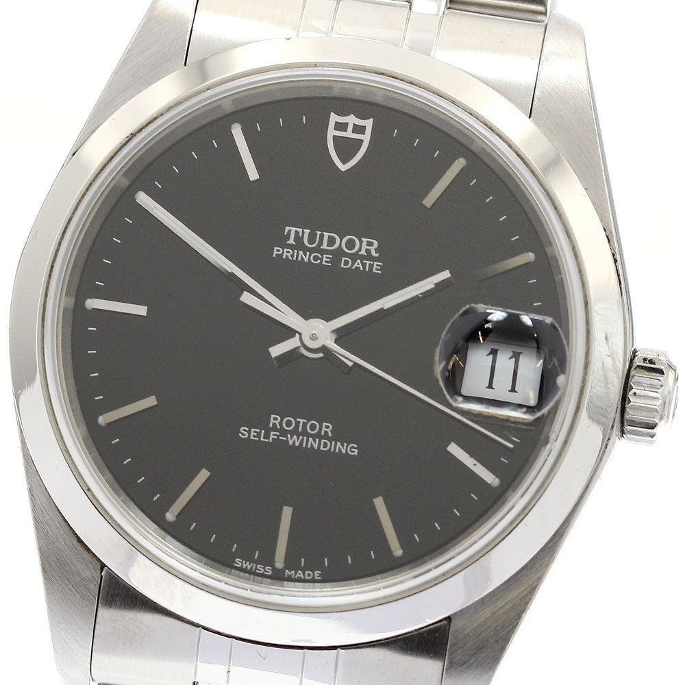 TUDOR Prince Date 74000 black Dial Automatic Boy's Watch_922456