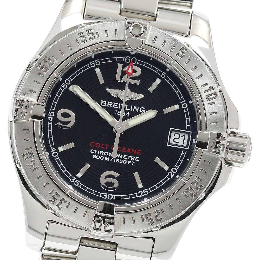 BREITLING Colt Ocean A77380 Date black Dial Quartz Ladies Watch_922462