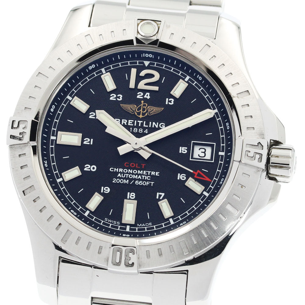 BREITLING Colt A17313 Date chronometer black Dial Automatic Men's Watch_922468