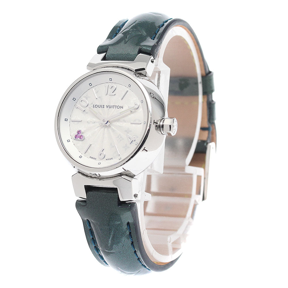 LOUIS VUITTON Tambour Q1218 heart Silver Dial Quartz Ladies Watch_922471