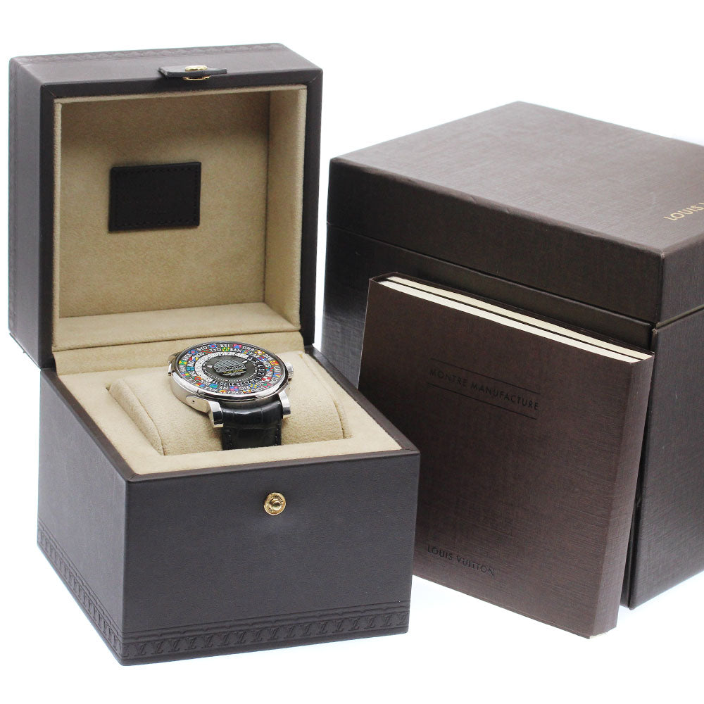 LOUIS VUITTON Escal time zone Q5D20 World time gray Dial Automatic Men's Watch_922475