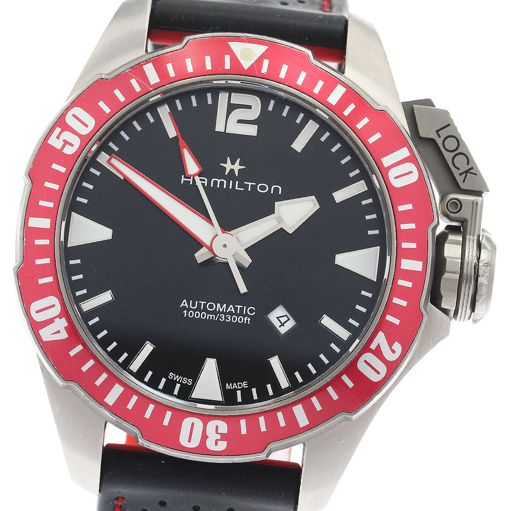 HAMILTON Khaki Navy Open Water H77805335 Date black Dial Automatic Men's_922476