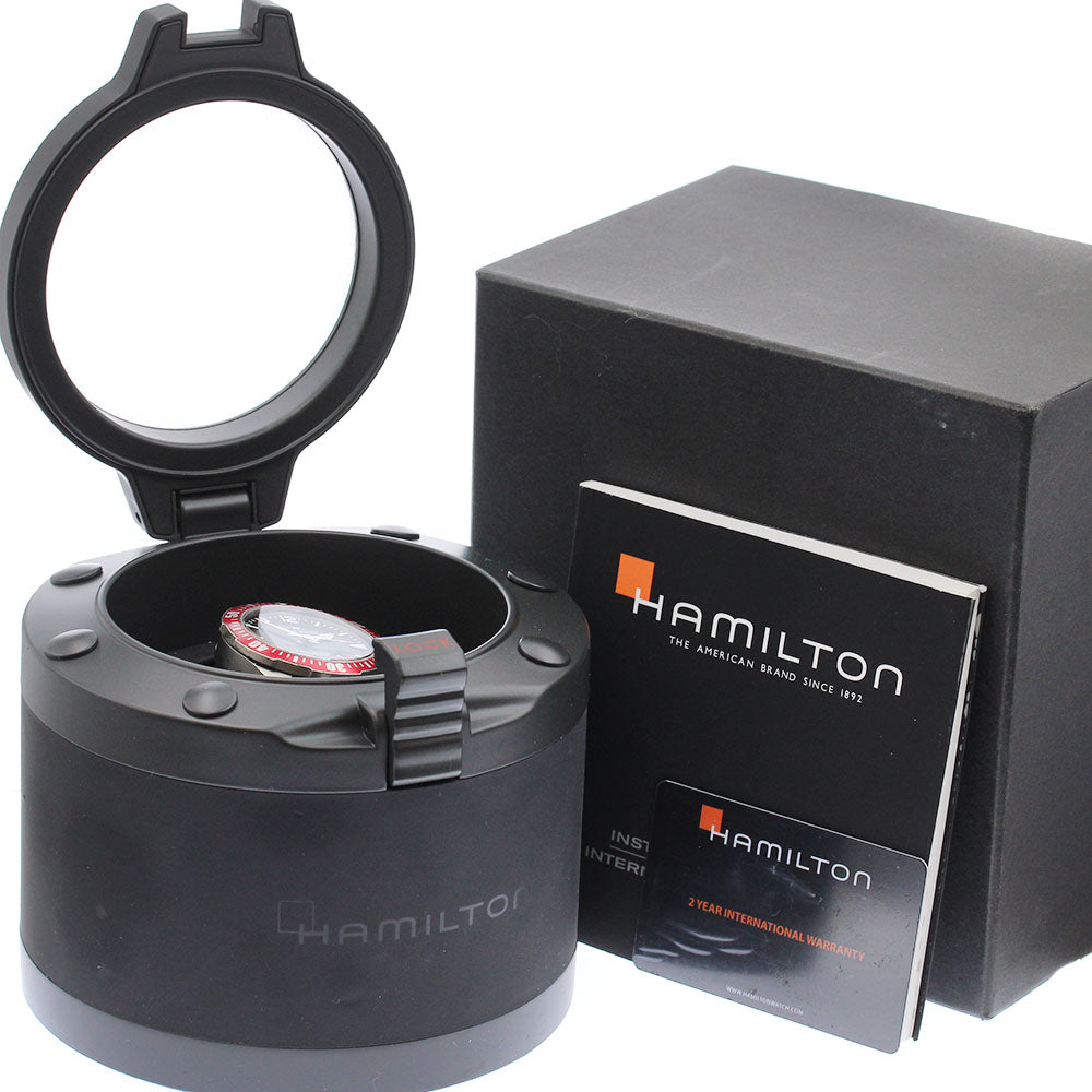 HAMILTON Khaki Navy Open Water H77805335 Date black Dial Automatic Men's_922476