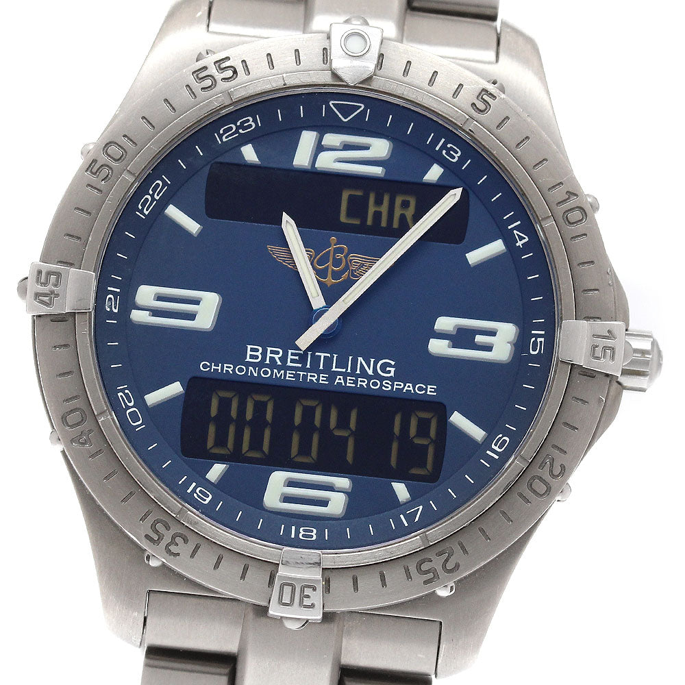 BREITLING Aerospace E75362 Navy Dial Quartz Men's Watch_922482