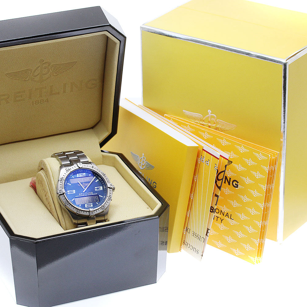 BREITLING Aerospace E75362 Navy Dial Quartz Men's Watch_922482