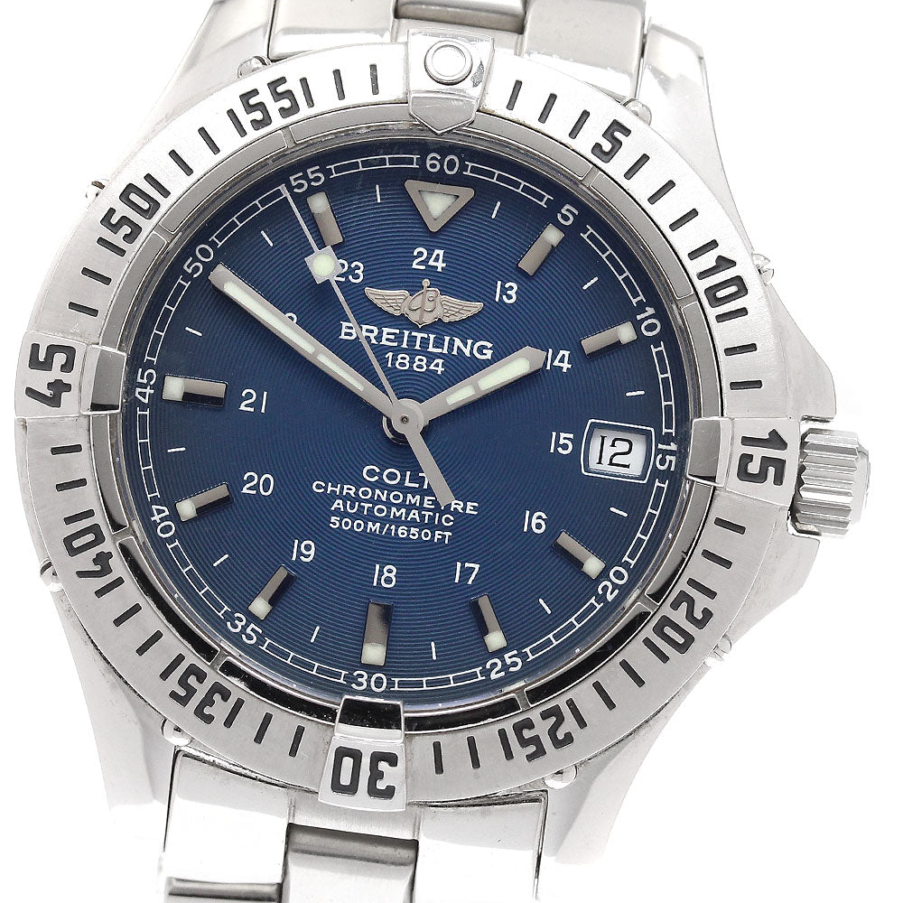 BREITLING Colt Ocean A17350 Date Navy Dial Automatic Men's Watch_922484
