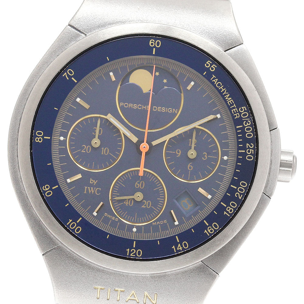 Porsche Design by IWC 3732 Titanium Chronograph Moon Phase Quartz Men's_922487