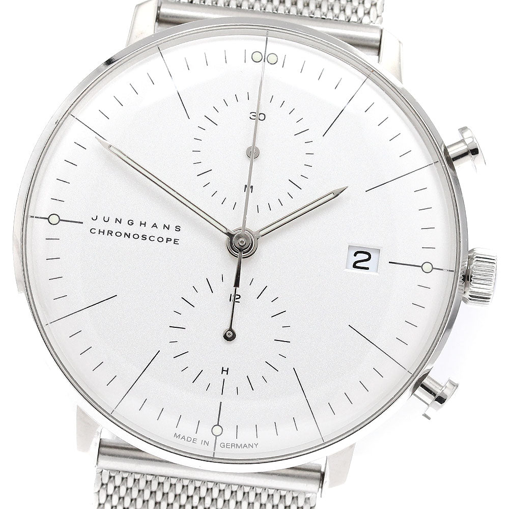 JUNGHANS Max Bill Chronoscope 027/4600.02M Automatic Men's Watch_922488