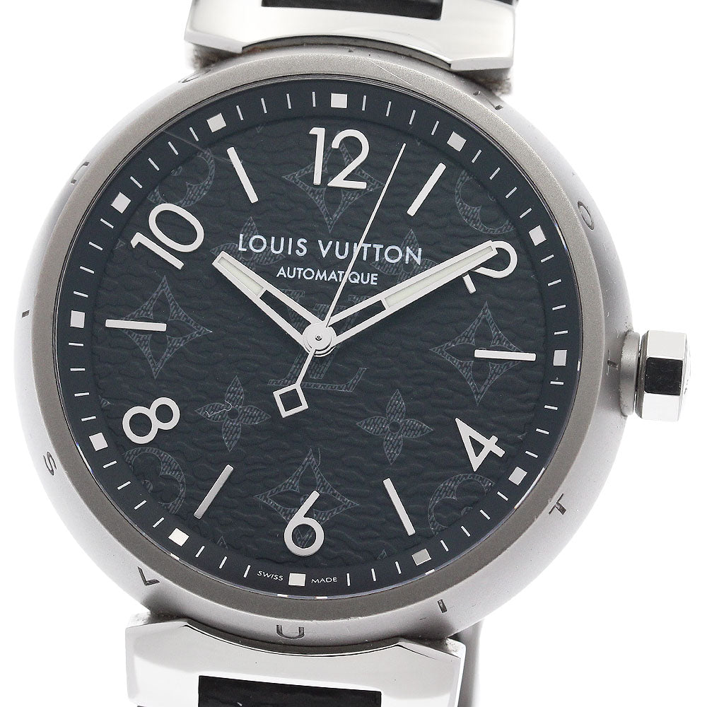 LOUIS VUITTON Tambour Otomatic GM Monogram Eclipse QA140 Automatic Men's_922489