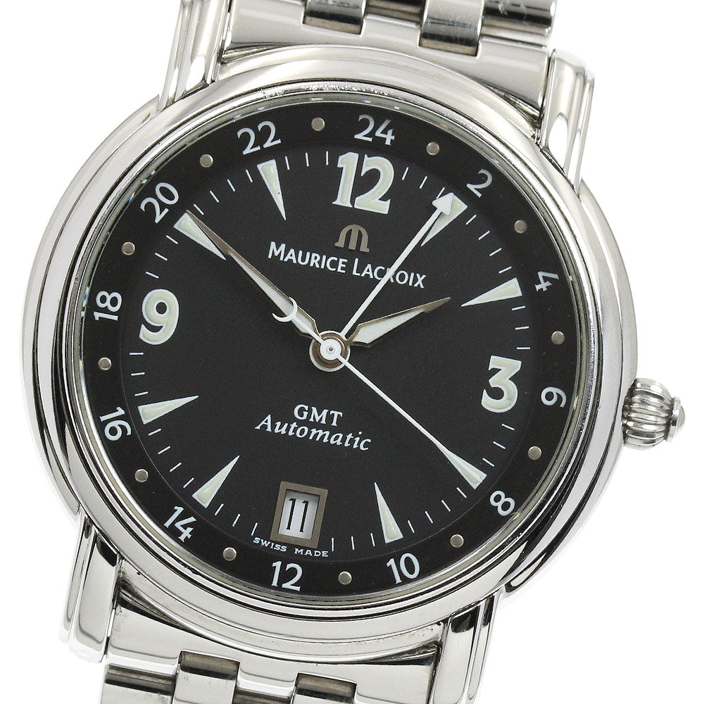 MAURICE LACROIX Pontos 10818 GMT date Black Dial Automatic Men's Watch_922497