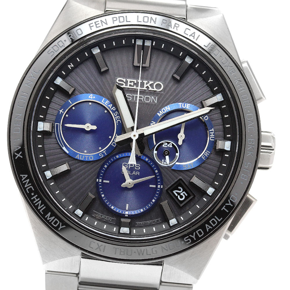 SEIKO Astron Nexter SBXC119/5X53-0BV0 Day Date Solar Powered Radio Men's_922508