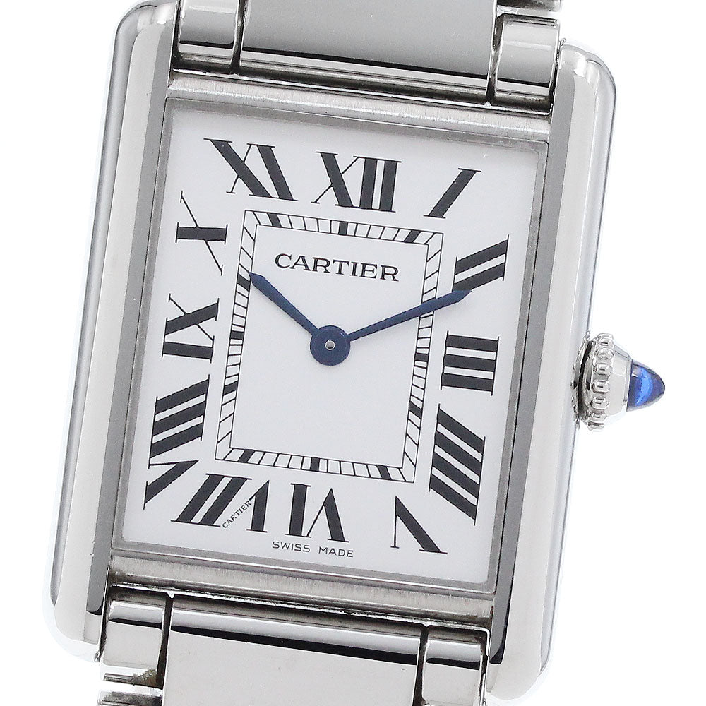 CARTIER tank mast LM WSTA0052 Silver Dial Quartz Men's Watch_922527
