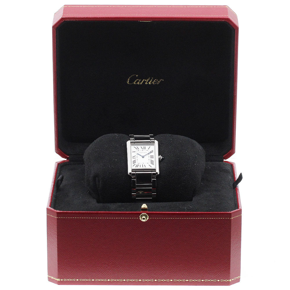 CARTIER tank mast LM WSTA0052 Silver Dial Quartz Men's Watch_922527