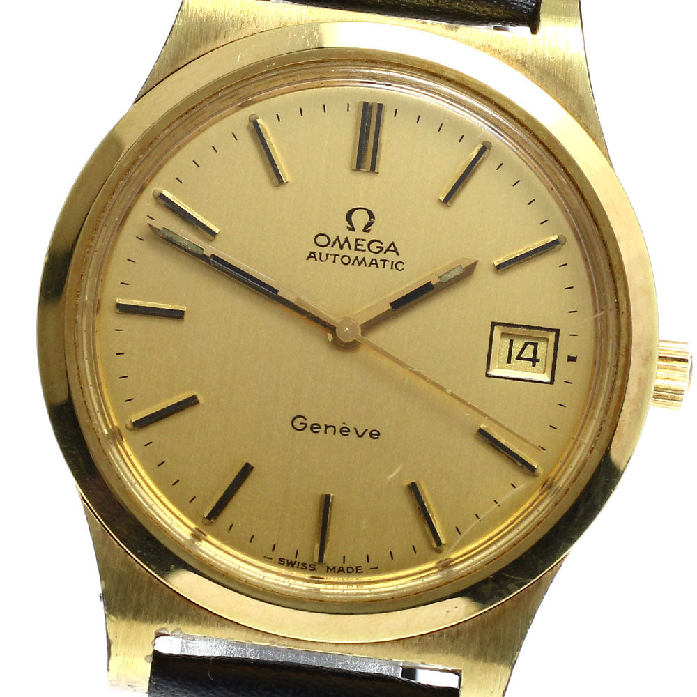 OMEGA Geneve 166.0168 Date Cal.1012 gold Dial Automatic Men's Watch_922538