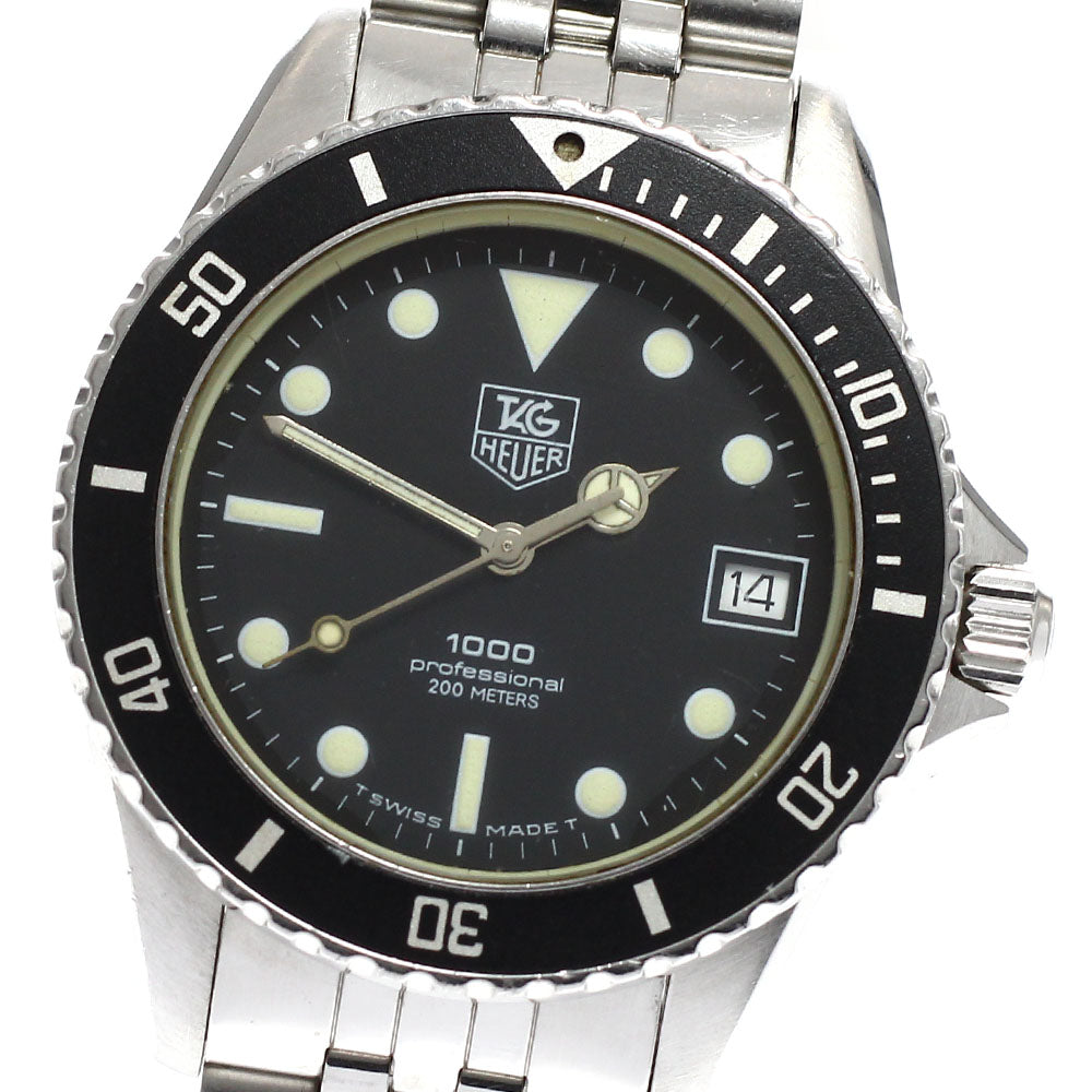 TAG HEUER Professional 200 980.013B Date black Dial Quartz Men's Watch_922540