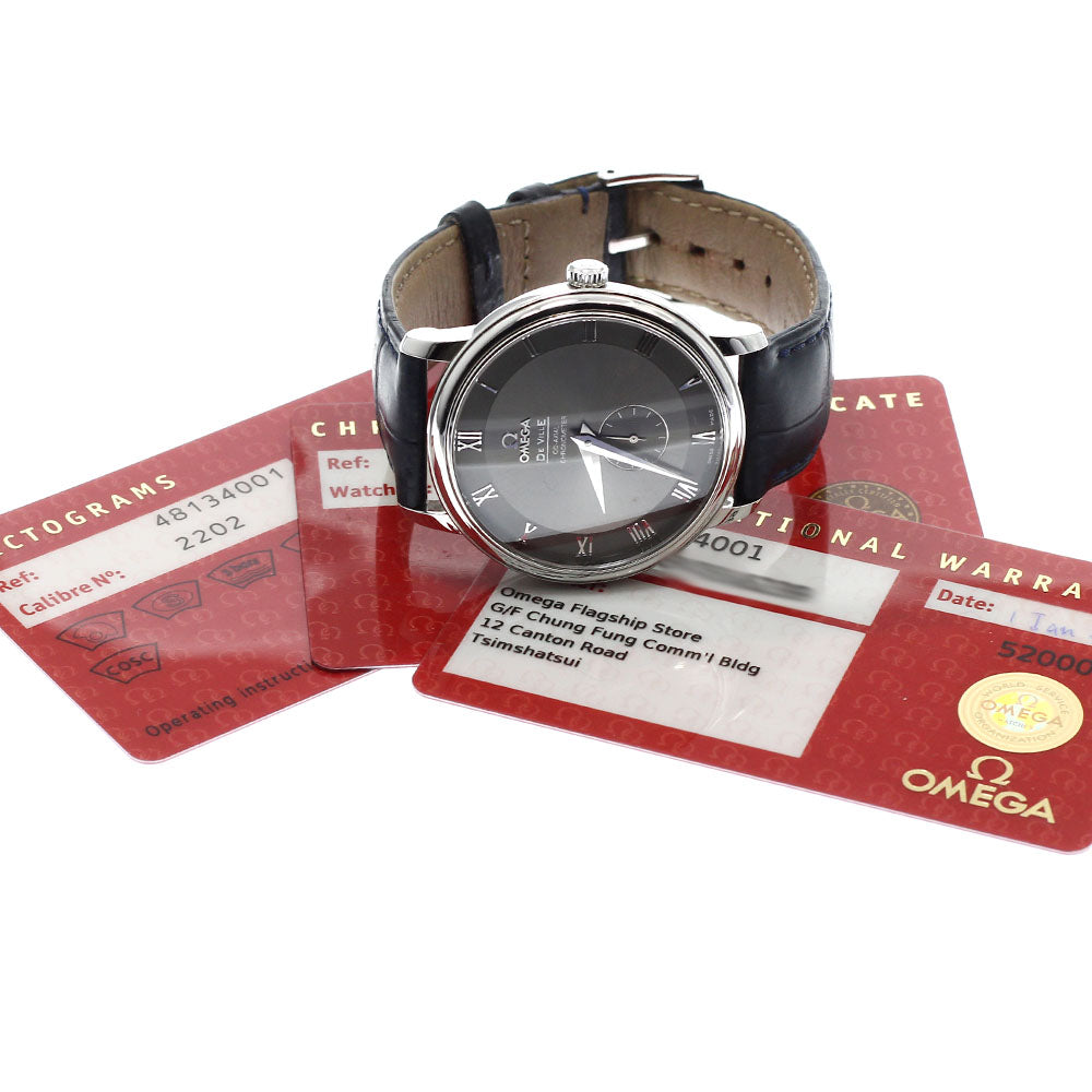 OMEGA De Ville Prestige Coaxial 4813.40.01 Small seconds gray Dial Automatic Men's Watch_922543