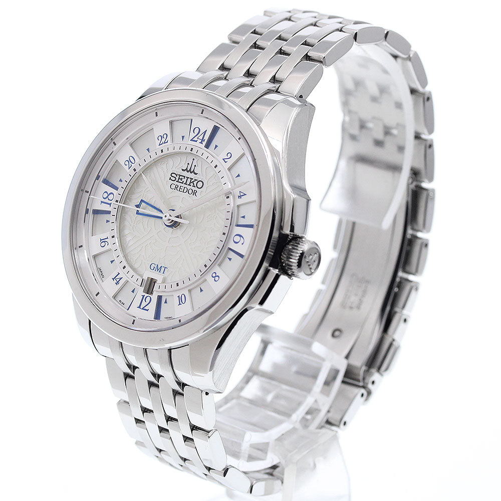 SEIKO CREDOR SIGNO GCBZ999/8L36-00B0 GMT limited 150 White shell Dial Automatic Men's Watch_922551