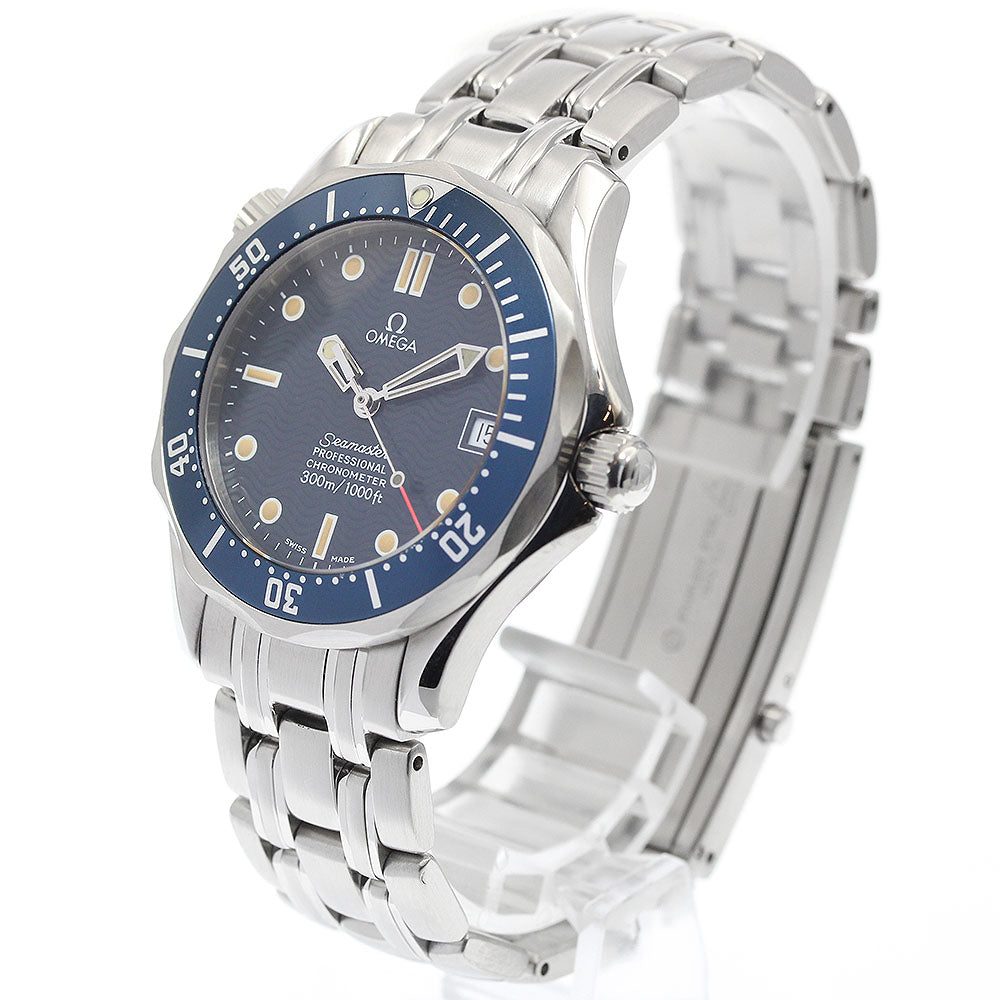 OMEGA Seamaster300 2551.80 Date Navy Dial Automatic Boy's Watch_922559