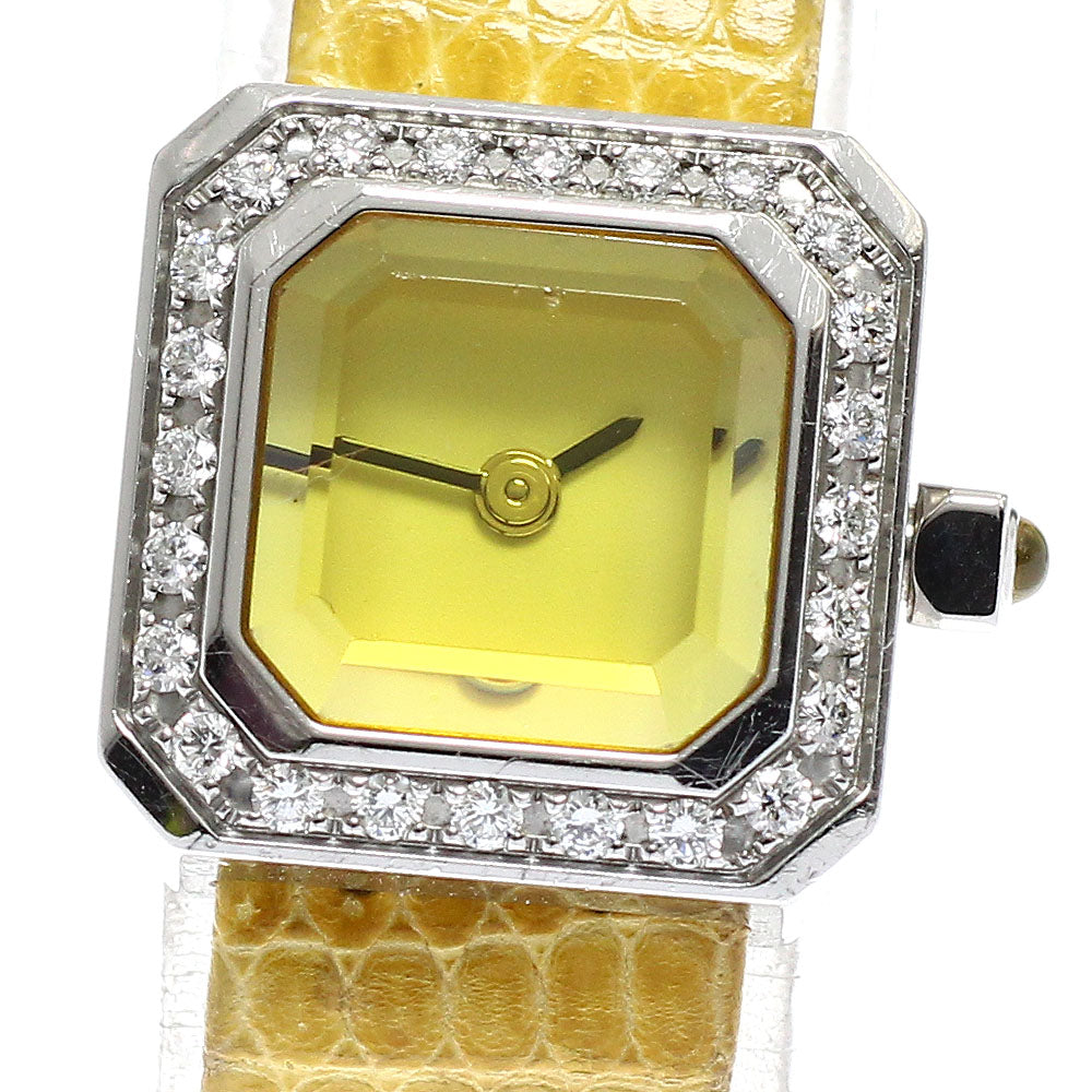 CORUM Sugar cube 137.425.47 Diamond Bezel yellow Dial Quartz Ladies Watch_922571