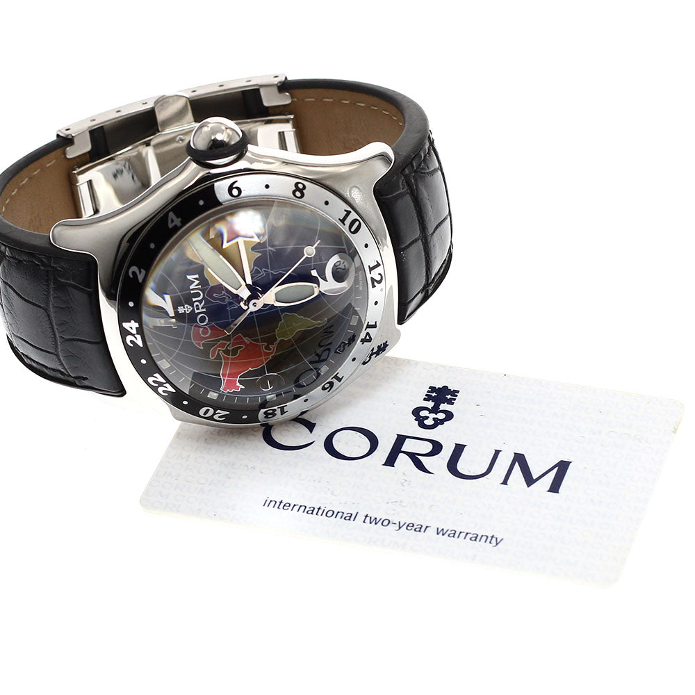 CORUM Bubble GMT 383.250.20 Date black Dial Automatic Men's Watch_922579