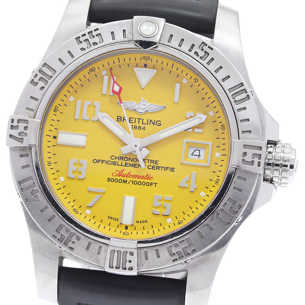 BREITLING Avenger II Seawolf A17331 Date yellow Dial Automatic Men's_922605