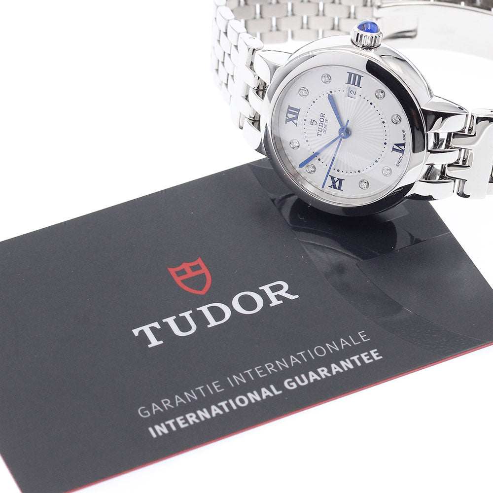 TUDOR Claire d Rose 35500 8P diamond Silver Dial Automatic Boy's Watch_922608