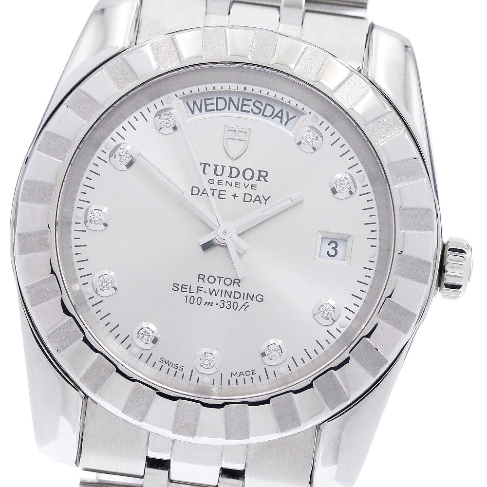 TUDOR Classic Date Day 23010 10P diamond Automatic Men's Watch_922622