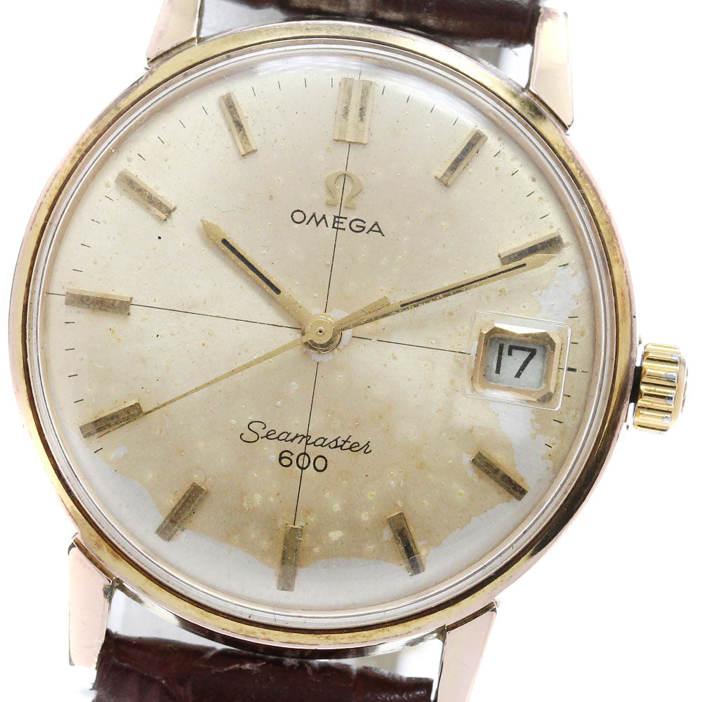 OMEGA Seamaster600 136.011 Cal.613 Date gold Dial Hand Winding Men's Watch_922651