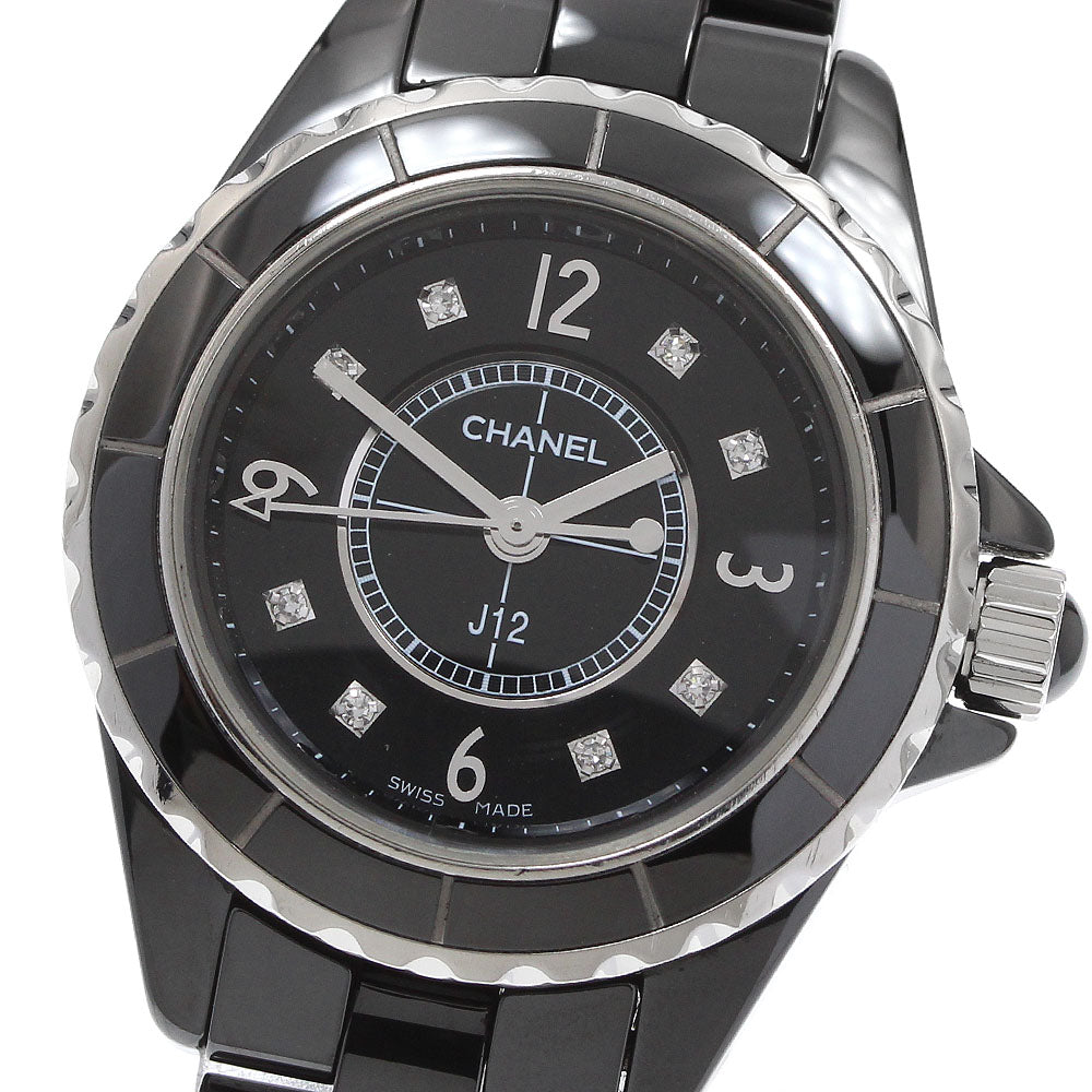 CHANEL J12 H2569 8P diamond black Dial Quartz Ladies Watch_922658