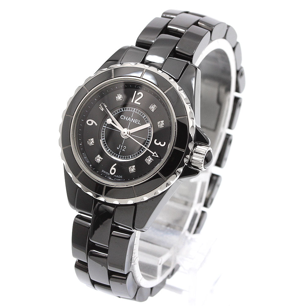 CHANEL J12 H2569 8P diamond black Dial Quartz Ladies Watch_922658