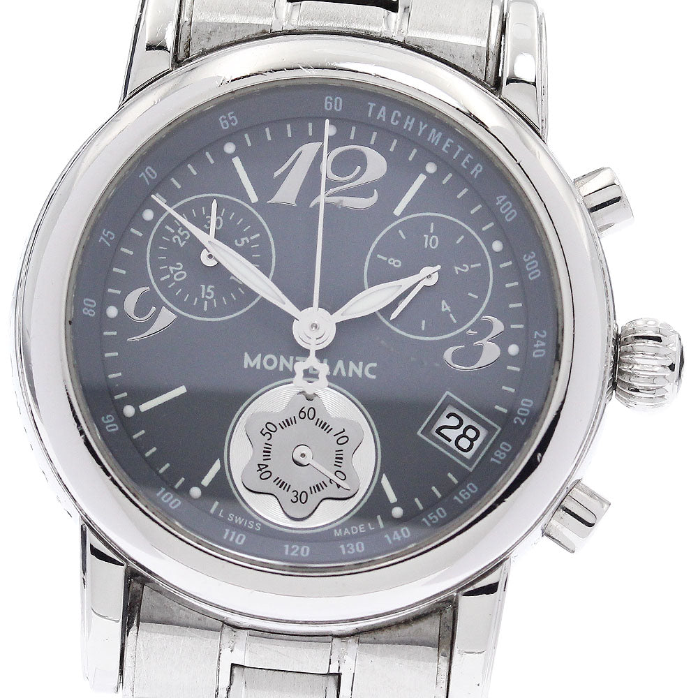 MONTBLANC Meisterstic 7039 Date Chronograph gray Dial Quartz Ladies Watch_922674