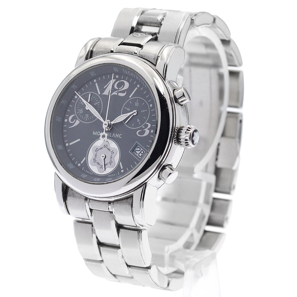MONTBLANC Meisterstic 7039 Date Chronograph gray Dial Quartz Ladies Watch_922674