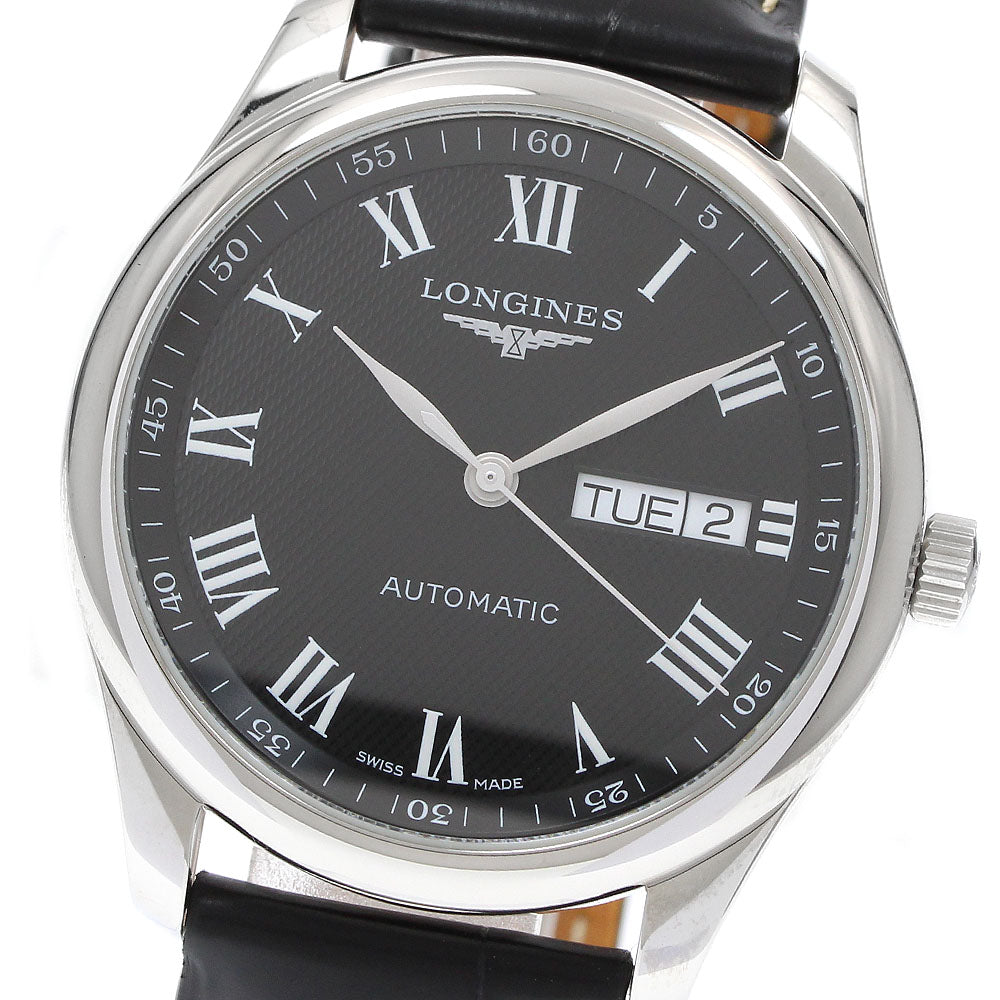 LONGINES Master collection L2.755.4 Day date black Dial Automatic Men's Watch_922685