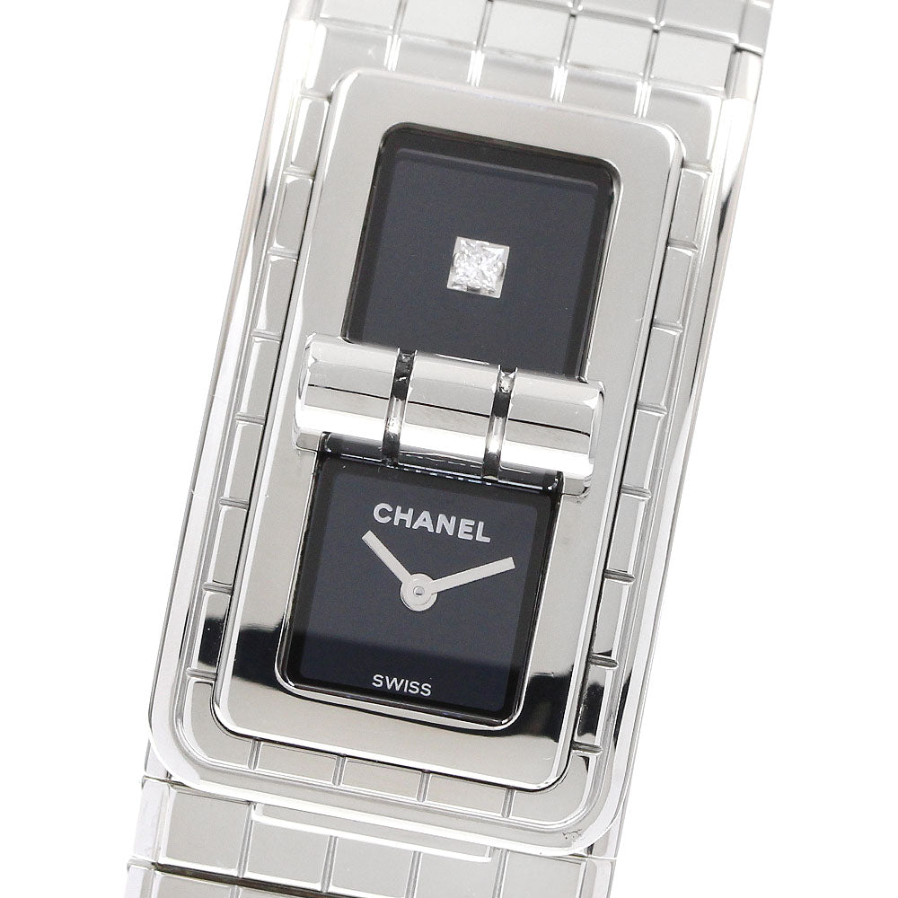 CHANEL Code Coco H5144 1P diamond black Dial Quartz Ladies Watch_922700