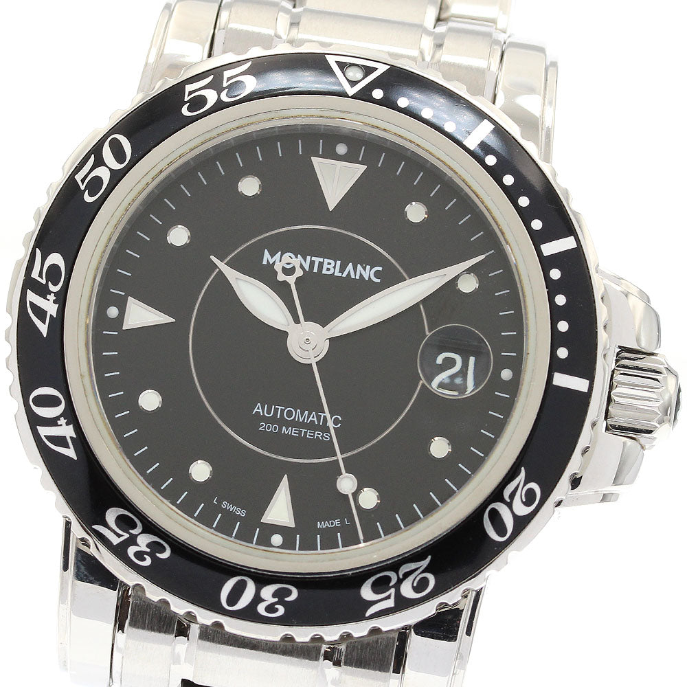 MONTBLANC Sports 7145/102360 Date Black Dial Automatic Men's Watch_922722